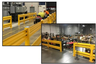 WAREHOUSE SAFETY GUARD RAIL SYSTEM - HCS-1