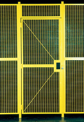 HIGH SECURITY WIRE PARTITION SYSTEM: HINGE DOORS - H391661