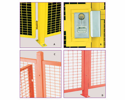 HIGH SECURITY WIRE PARTITION SYSTEM: INSTALLATION COMPONENTS - H392031