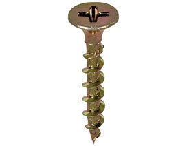 Screw #6x1 Yellow Zinc Wood