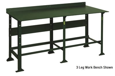 3/8" STEEL PLATE TOP EXTRA HEAVY DUTY WORKBENCH - H152-430-35