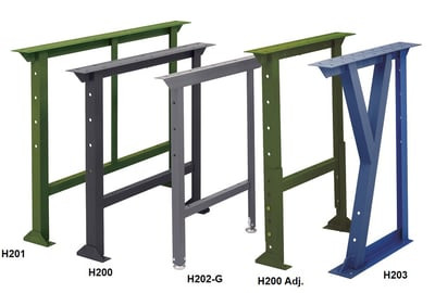 STATIONARY WORK BENCH LEGS - H202-2335-G-R