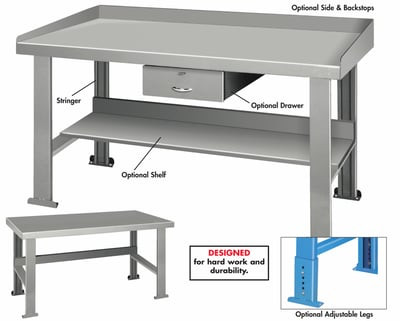INDUSTRIAL WORK BENCHES - OPTIONAL ACCESSORIES - HABL-2