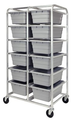 MOBILE TUB RACKS - HTR12-2516-8-GY