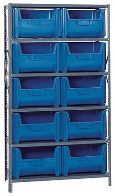 SHELVING UNITS WITH STACKABLE STORAGE BINS - HQSBU-700-B