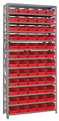 SHELF BIN UNITS -- COMPLETE PACKAGES - H1275-102-R