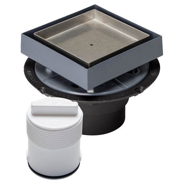 Tile Drain 5 & Plug Shower Pan Pvc 2in
