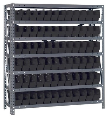 SHELF BIN UNITS -- COMPLETE PACKAGES - H1239-100-BK
