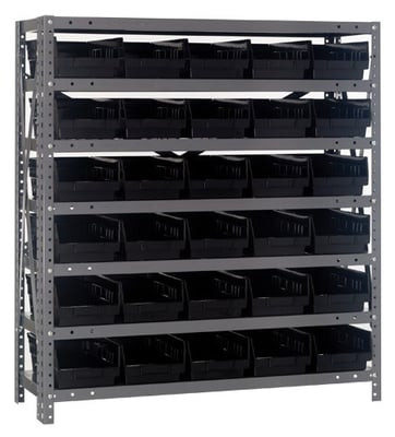SHELF BIN UNITS -- COMPLETE PACKAGES - H1239-102-BK
