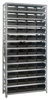 SHELF BIN UNITS -- COMPLETE PACKAGES - H1875-108-BK