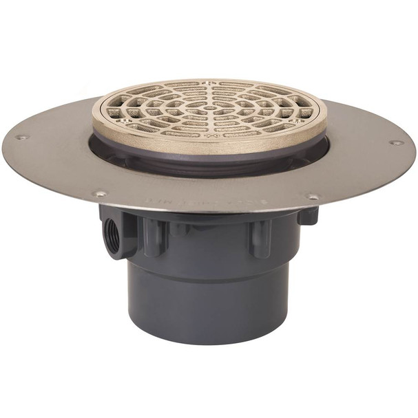 Drain Halo 3 Pvc 18ga Ss Strn