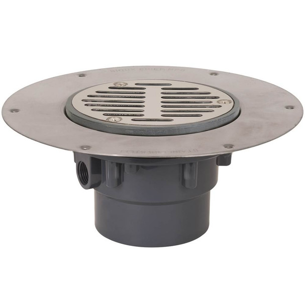 Drain Halo 3 Pvc Ss R&s Sqr