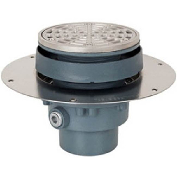 Drain Fl Halo 2 Pvc Nb R&s Sqr