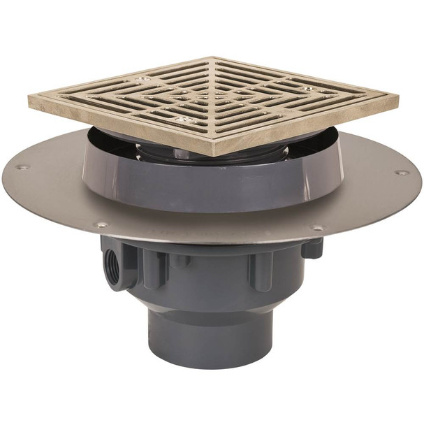 Drain Fl Halo 2 Pvc Nb R&s Rnd
