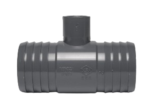 PVC Reducing Tee - Insert x Insert x FIPT