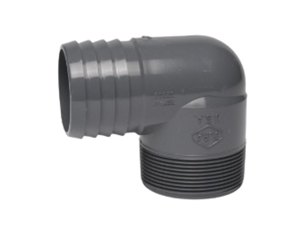 PVC Insert Combination 90 Degree Elbow (Insert x MIPT)