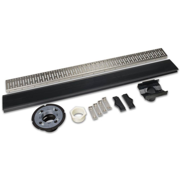 Job-adjustable Abs Tile-in Strainer 72 Ss & Plug