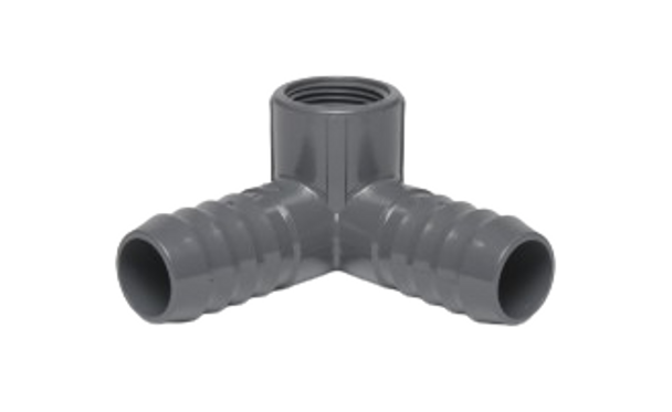 PVC Insert Side Outlet 90 Elbow (Insert x Insert x FIPT)