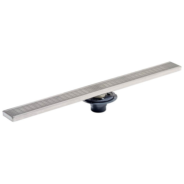 Shower Pan Drain With40 In Linear Head - Stamped Strainer