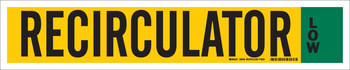 Brady 90346 Self-Adhesive Pipe Marker - Vinyl - Black / Green on Yellow - B-946