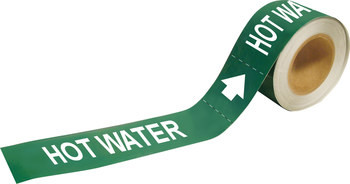 Brady Pipe Markers-To-Go 109222 Self-Adhesive Pipe Marker - Vinyl - White on Green - B-946 - 67454