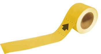 Brady Pipe Markers-To-Go 20483 Self-Adhesive Pipe Marker - Plastic - Yellow - B-736