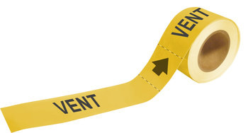 Brady Pipe Markers-To-Go 73939 Self-Adhesive Pipe Marker - Plastic - Yellow - B-736