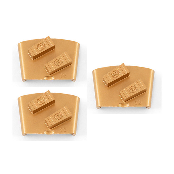 Husqvarna Ez S2 Gold Diamond Grinding Tools - 3 Pack