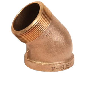 125# Lead Free Brass Street 45 Degree Elbow