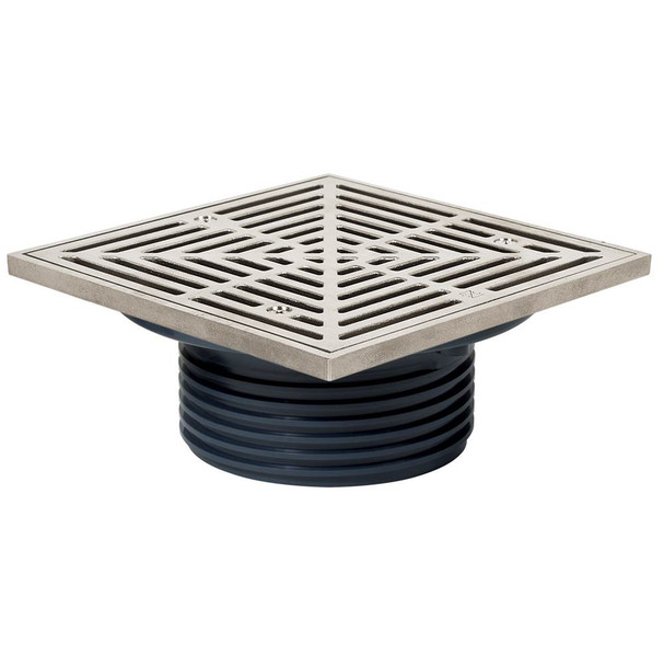 Finish Head Abs 4 Drain 6ss R&s Rnd