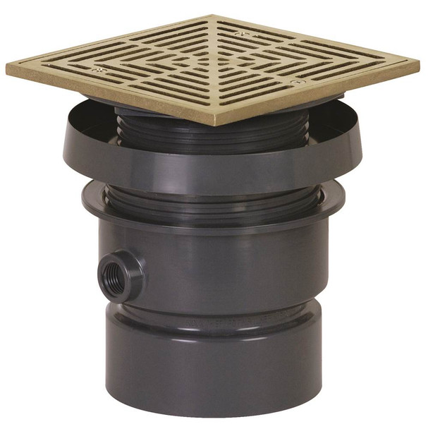 Drain Finish Line 4 Pvc 6nb R&s Sqr+hng