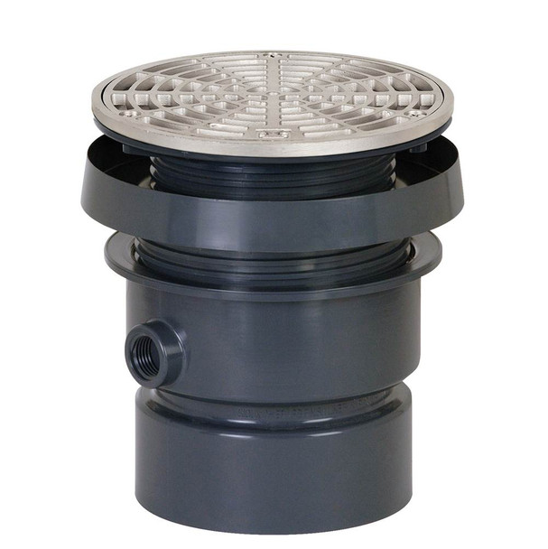 Drain Finish Line 4 Pvc 6ss R&s Rnd+vp