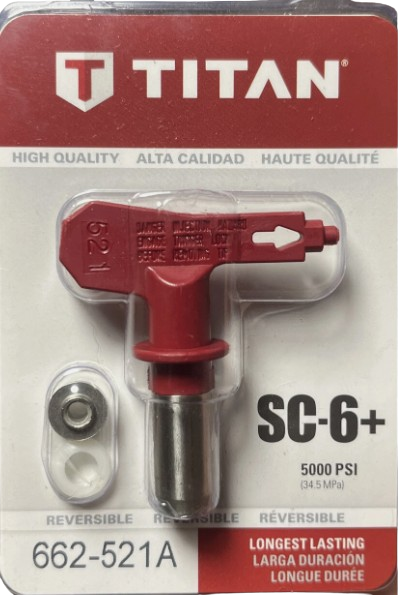Titan 662-521 SC-6+ Reversible Airless Spray Tip