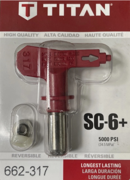 Titan 662-317 SC-6+ Reversible Airless Spray Tip