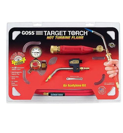Snap-In Style Air-Acetylene Torch Kits w/Target & EZE-LITE Tips