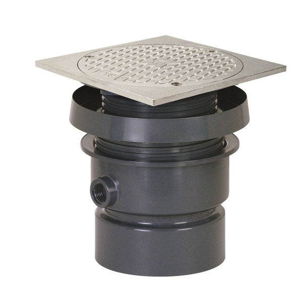 Cleanout Finish Line 4 Pvc 6ss Sqr