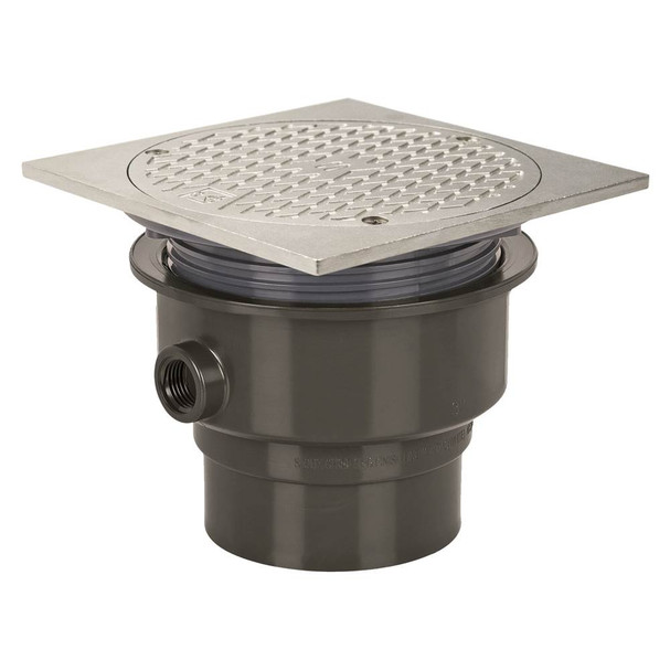 Adj Floor Cleanout 3 Abs 6ss R&c Sq