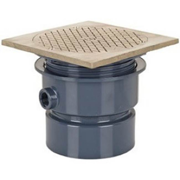Adj Floor Cleanout 4 Abs 6nb R&c Sq