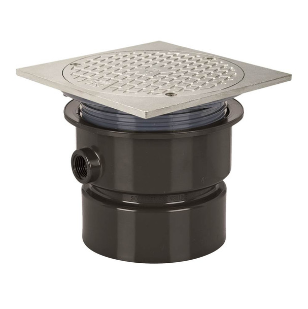 Adj Floor Cleanout 4 Abs 6ss R&c Sq