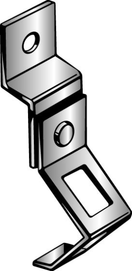 Offset Bracket with Rod Hanger - RO38