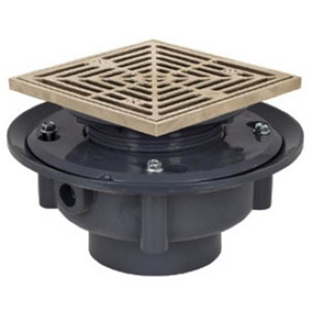 Adj Flashing Drain 2 Abs 5nb R&s Sq-t