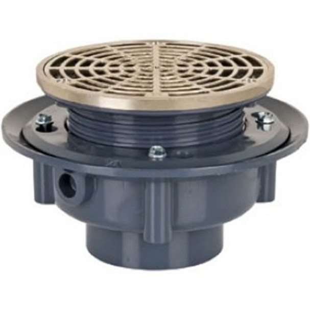 Adj Flashing Drain 3 Pvc 6nb R&s Rnd-t