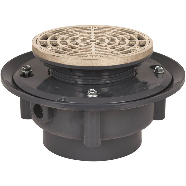 Adj Flashing Drain 4 Pvc 5nb R&s Rnd
