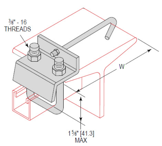 Beam Clamp - BCSUJ162LEG