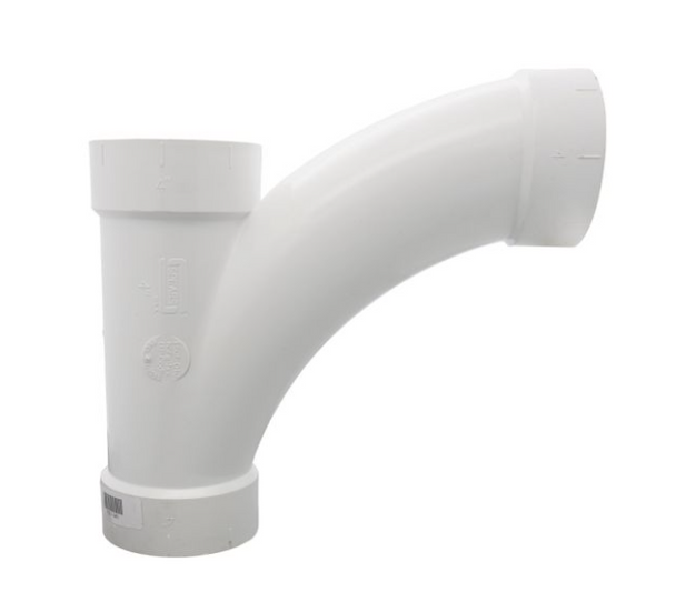 PVC DWV Wye and 1/8 Bend Combo