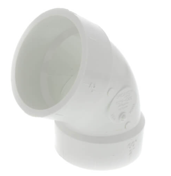 PVC DWV 60 Degree Elbow (H x H)