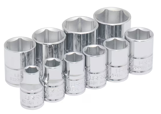 Urrea 3/8" Socket Set Standard 10Pc
