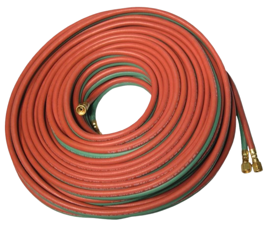 Best Welds Grade 3/8" x 50' T Twin-Line Welding Hose w/ BB Fittings