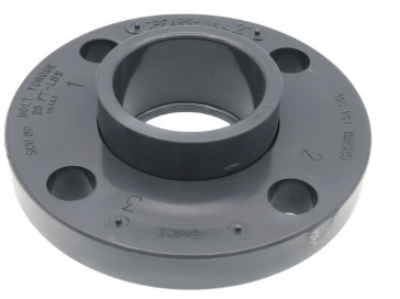 PVC Sch. 80 Van Stone Flange (Socket x Solid Ring)