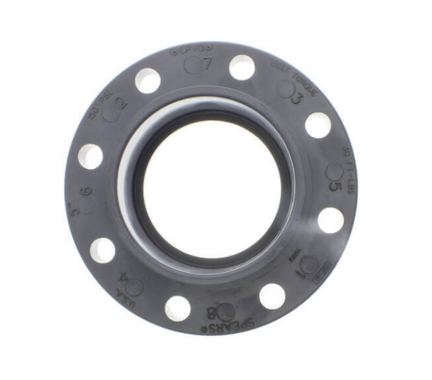 Schedule 80 CPVC Van Stone Flange Socket CL150 Solid Style